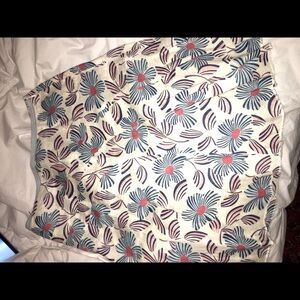 Anthro Elevenses Linen Skirt Size 8